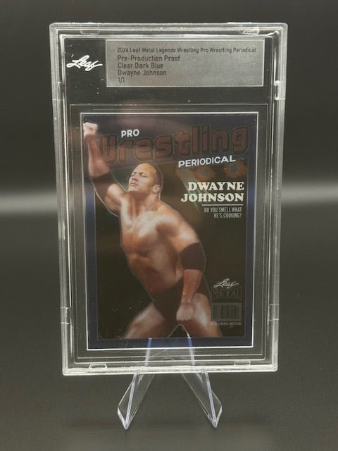 2024 LEAF METAL PRE - PRODUCTION PROOF DWAYNE JOHNSON 1/1 - Curators Corner LLC