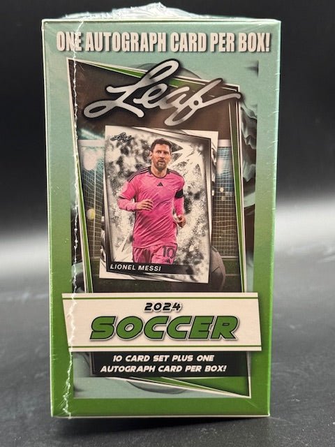 2024 LEAF SOCCER BLASTER BOX (1 AUTO PER BOX) - Curators Corner LLC