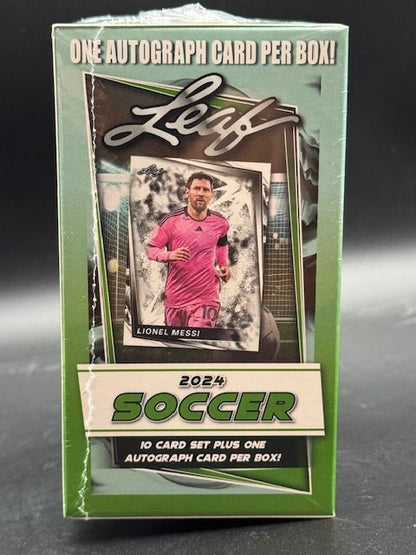 2024 LEAF SOCCER BLASTER BOX (1 AUTO PER BOX) - Curators Corner LLC