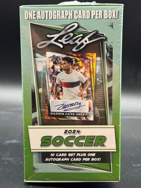 2024 LEAF SOCCER BLASTER BOX (1 AUTO PER BOX) - Curators Corner LLC