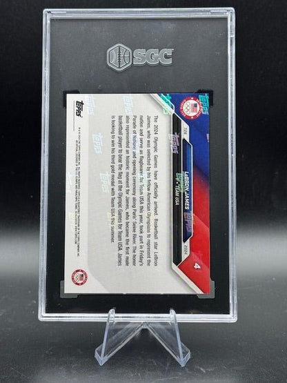 2024 Topps Now Olympics #4 LeBron James (SGC 10) - Curators Corner LLC