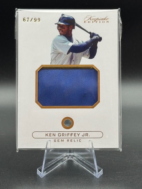 2024 Keepsake Edition Ken Griffey Jr Gem Relic Card Numbered 67/99