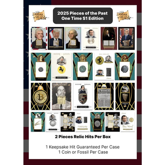 2025 Super Break Pieces of the Past One Time Series 1 Edition Hobby Box - Curators Corner LLC
