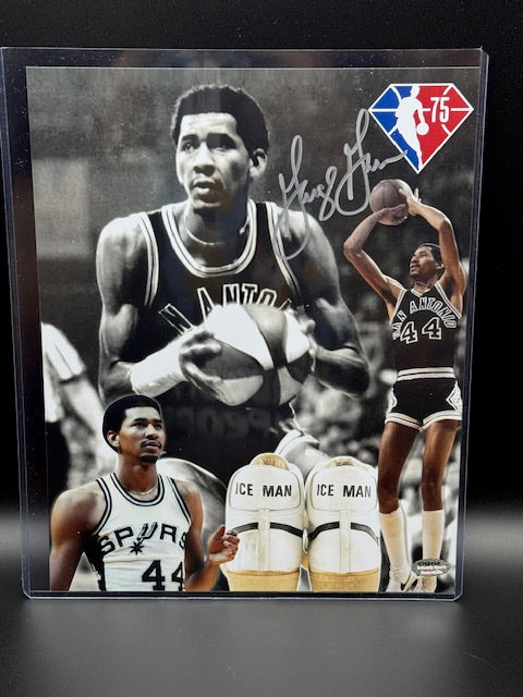 George Gervin Signed 8x10 Photograph