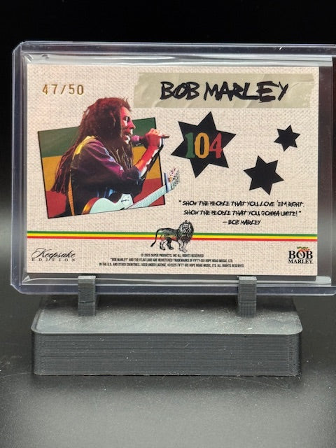 2025 Bob Marley Keepsake HoloFoil Relic 104 47/50