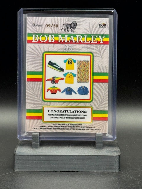 2025 Bob Marley Keepsake Triple Relic Card 091 09/50 (production flaws)