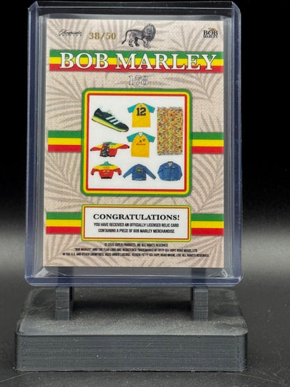2025 Bob Marley Keepsake Die Cut "BOB" Relic Card 178 38/50