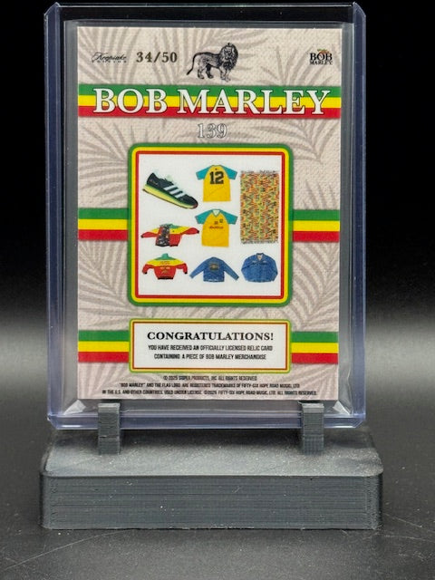 2025 Bob Marley Keepsake Large Relic Card 139 34/50