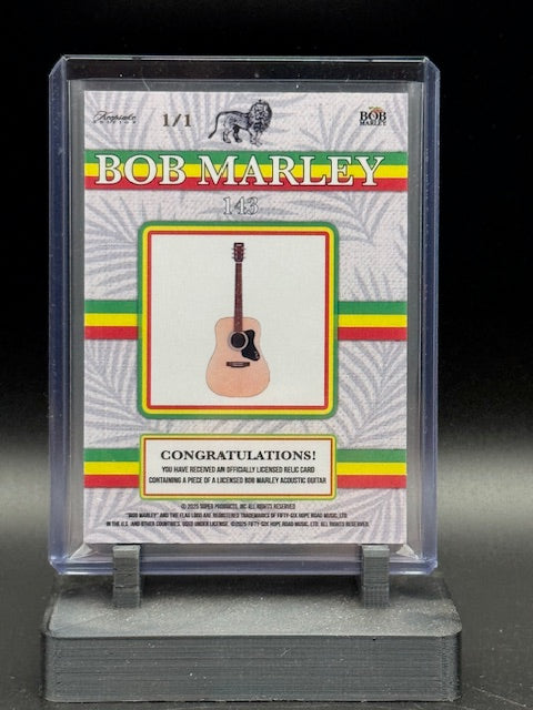 2025 Bob Marley Keepsake Facsimile Signature/Large Guitar Relic Card 143 1/1