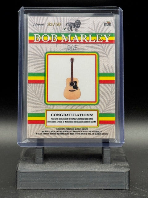 2025 Bob Marley Keepsake Facsimile Signature/Guitar Relic Card 048 33/50