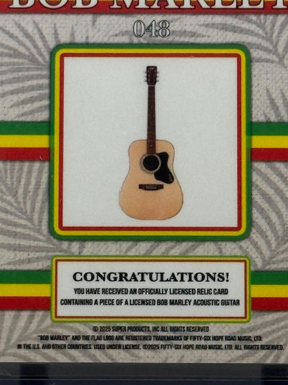 2025 Bob Marley Keepsake Facsimile Signature/Guitar Relic Card 048 33/50