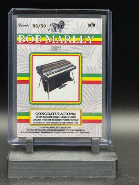 2024 Bob Marley Keepsake Facsimile Signature/Tour Used Relic Card 007 8/50
