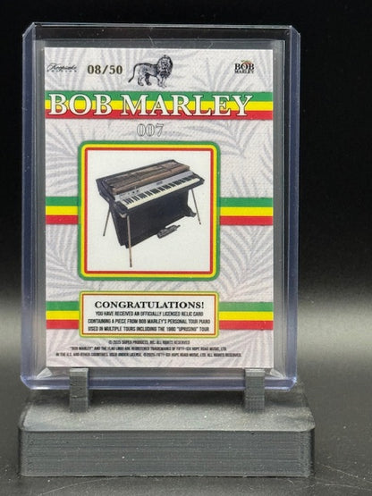 2024 Bob Marley Keepsake Facsimile Signature/Tour Used Relic Card 007 8/50