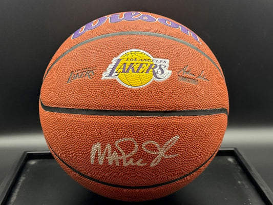 Magic Johnson Signed Lakers Wilson Basketball