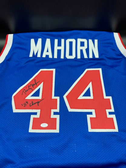 Rick Mahorn Signed Custom Jersey