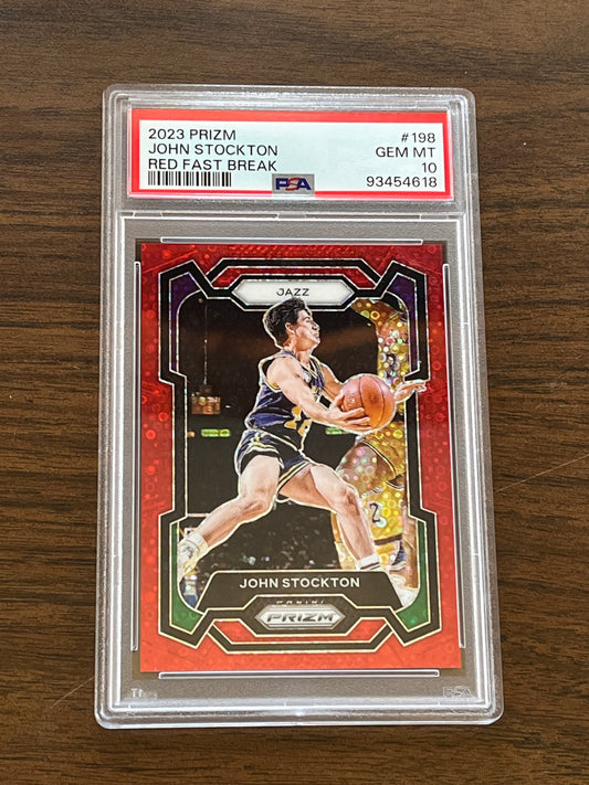 2023 JOHN STOCKTON RED FAST BREAK (PSA 10)