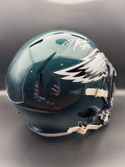 D'Andre Swift Signed Full Size Philadelphia Eagles Replica Speed Helmet