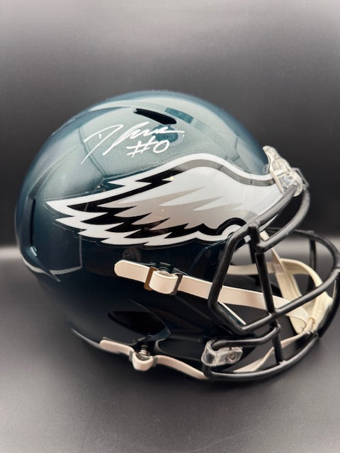 D'Andre Swift Signed Full Size Philadelphia Eagles Replica Speed Helmet