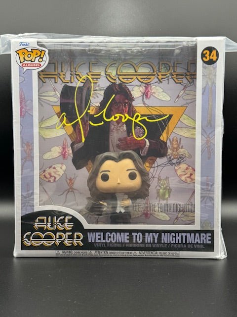 Alice Cooper Signed Welcome to My Nightmare Funko Pop #34 - Curators Corner LLC