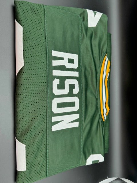 Andre Rison Signed and Inscribed Greenbay Packers Colors Custom Jersey - Curators Corner LLC