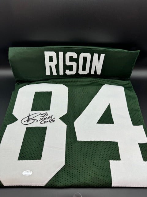 Andre Rison Signed and Inscribed Greenbay Packers Colors Custom Jersey - Curators Corner LLC
