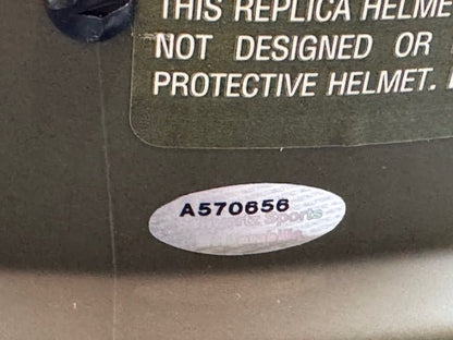 Andre Rison Signed and Inscribed Salute To Service Falcons Replica Speed Helmet - Curators Corner LLC
