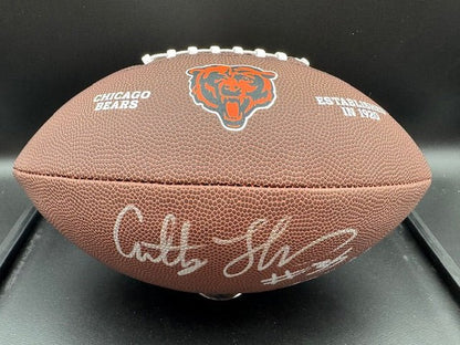 Anthony Thomas Signed and Inscribed Chicago Bears Team Football - Curators Corner LLC