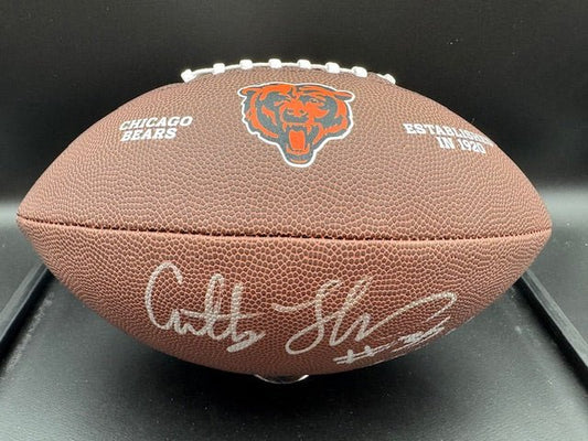 Anthony Thomas Signed and Inscribed Chicago Bears Team Football - Curators Corner LLC