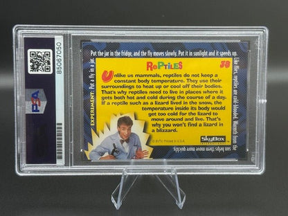BILL NYE SIGNED 1995 SKYBOX #38 PSA AUTO GRADE - Curators Corner LLC