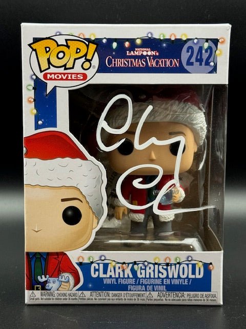 Chevy Chase Signed Clark Griswold Funko Pop #242 - Curators Corner LLC