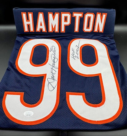 Dan Hampton Signed and Inscribed Custom Jersey - Curators Corner LLC
