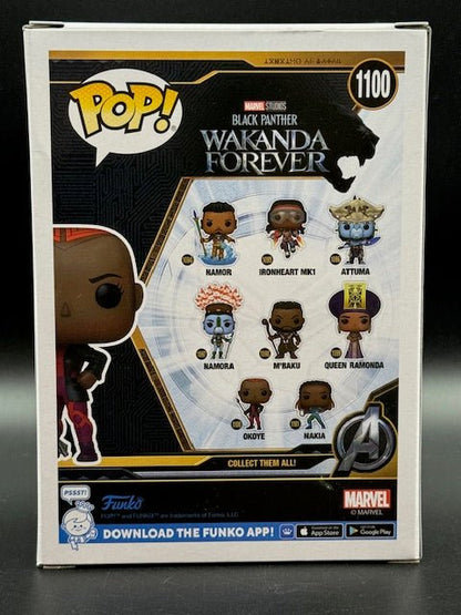Danai Gurira Signed Marvel Studios Black Panther Wakanda Forever Okoye Funko Pop #1100 - Curators Corner LLC