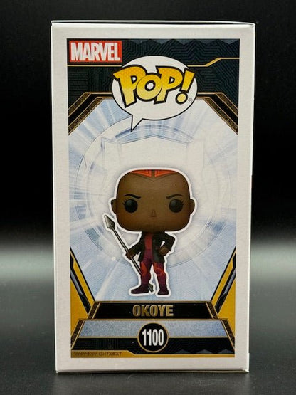 Danai Gurira Signed Marvel Studios Black Panther Wakanda Forever Okoye Funko Pop #1100 - Curators Corner LLC