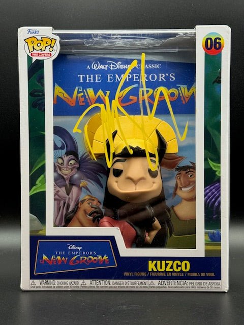 David Spade Signed Disney The Emperor's New Groove Kuzco Funko Pop #06 - Curators Corner LLC
