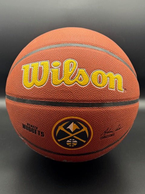 David Thompson Signed and Inscribed Denver Nuggets Basketball - Curators Corner LLC
