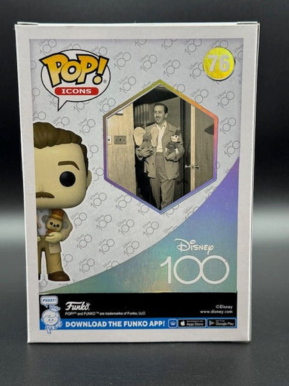 Disney 100 Walt Disney With Dumbo And Timothy Ram Fam Collectable Custom Drawn on Funko Pop #76 - Curators Corner LLC