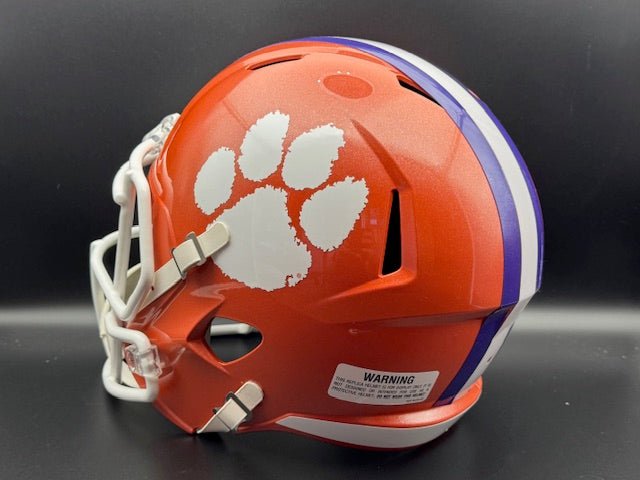 DJ Uiagalelei Signed Full Sized Clemson Speed Replica Helmet - Curators Corner LLC