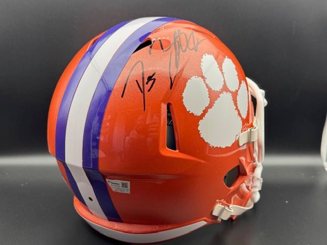 DJ Uiagalelei Signed Full Sized Clemson Speed Replica Helmet - Curators Corner LLC