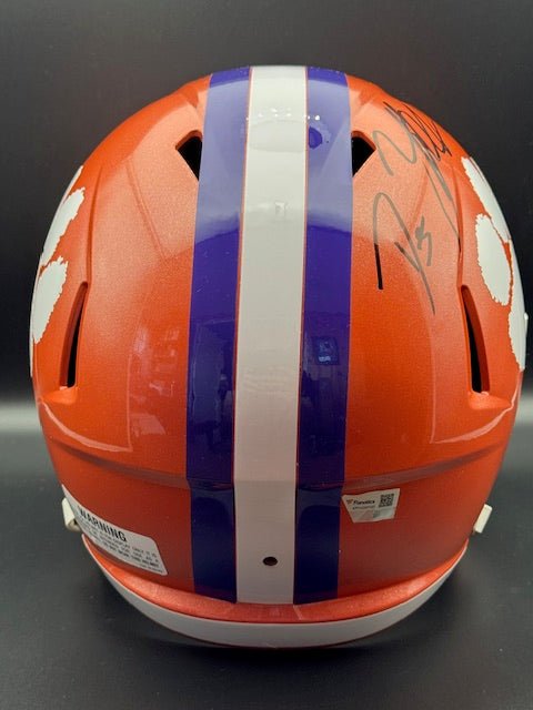 DJ Uiagalelei Signed Full Sized Clemson Speed Replica Helmet - Curators Corner LLC