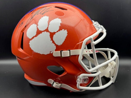 DJ Uiagalelei Signed Full Sized Clemson Speed Replica Helmet - Curators Corner LLC