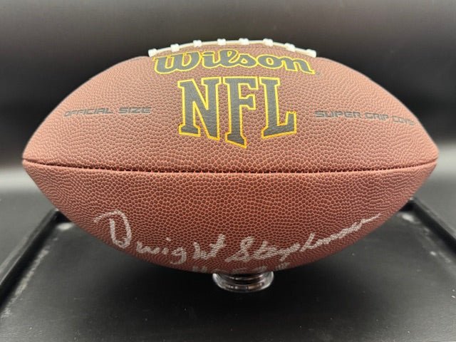 Dwight Stephenson Signed and Inscribed Football - Curators Corner LLC