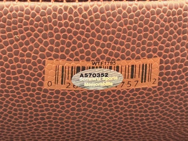 Dwight Stephenson Signed and Inscribed Football - Curators Corner LLC