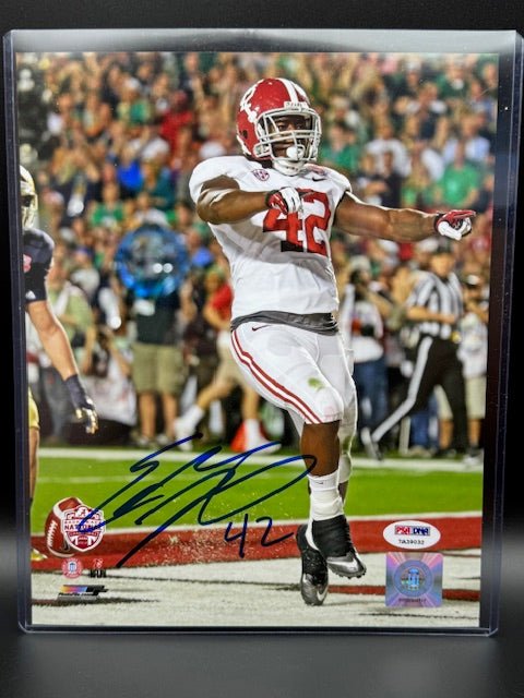 Eddie Lacy Signed Alabama Crimson Tide 8x10 Photograph PSA/DNA Certification - Curators Corner LLC