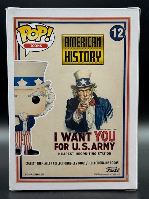 Frank Murray Signed American History Uncle Sam Funko Pop #12 - Curators Corner LLC