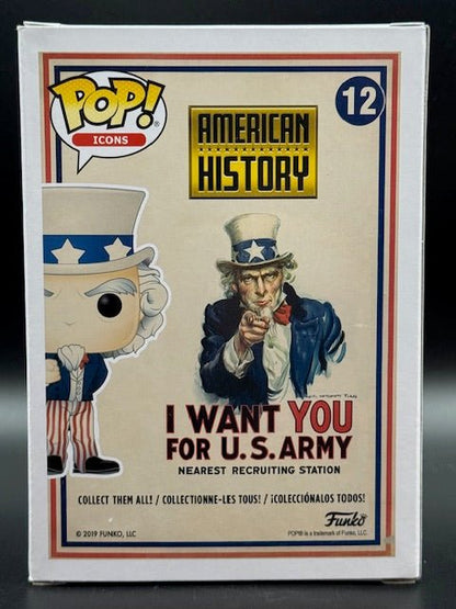 Frank Murray Signed American History Uncle Sam Funko Pop #12 - Curators Corner LLC