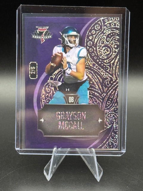 Grayson McCall 2023 Wild Card 7 Card Studs Purple #7CCR26 RC #2/6 - Curators Corner LLC