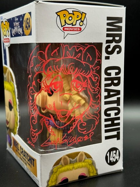 Guy Gilchrist Signed and Sketched Muppet Christmas Carol Mrs. Cratchit Funko Pop #1454 - Curators Corner LLC