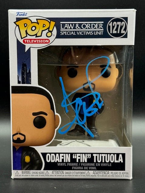 Ice - T Signed Law and Order SVU Odafin "Fin" Tutuola Funko Pop #1272 - Curators Corner LLC