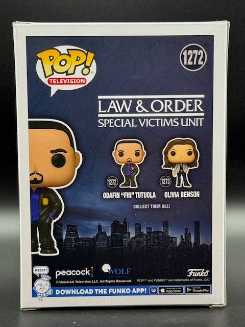Ice - T Signed Law and Order SVU Odafin "Fin" Tutuola Funko Pop #1272 - Curators Corner LLC
