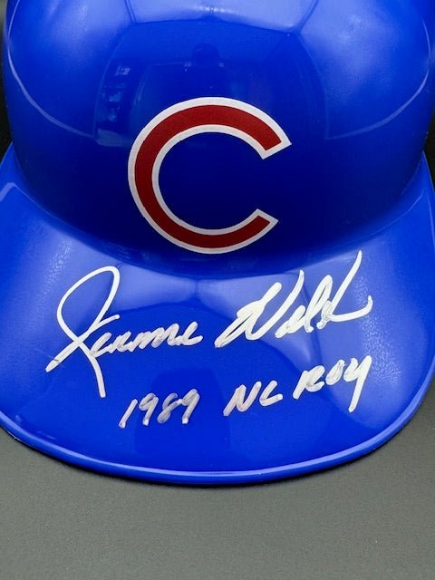 Jerome Walton Signed and Inscribed Replica Helmet - Curators Corner LLC